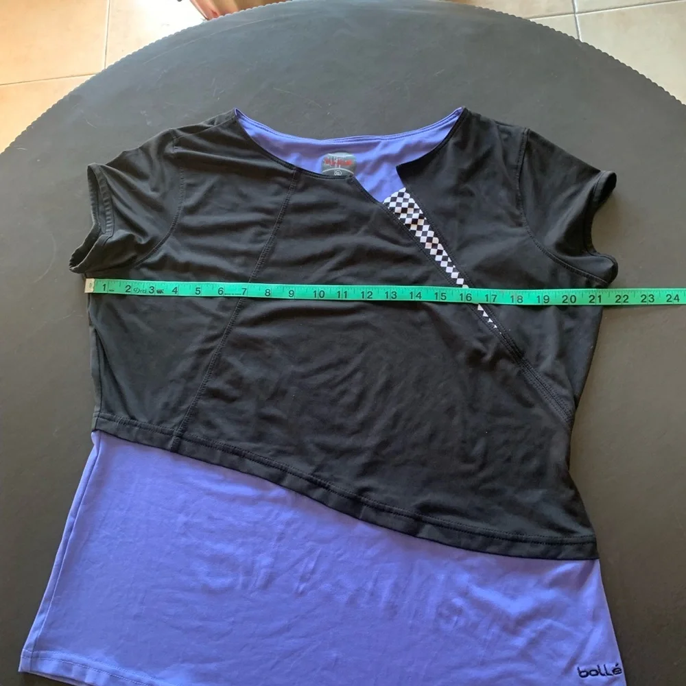 Bollé Black And Purple Polyester Athletic Short Sleeve T-shirt Women’s XL - Picture 7 of 7